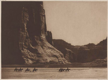 Foto Edward S. Curtis Canon de Chelly- Navaho, 1904